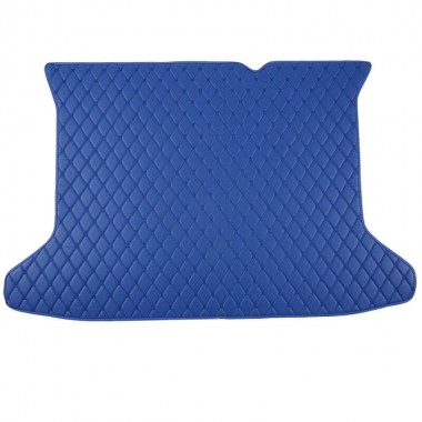 Blue Luxury Leather Diamond Trunk Base Mats for Sale