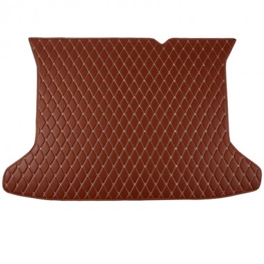 Brown Luxury Leather Diamond Trunk Base Mats for Sale